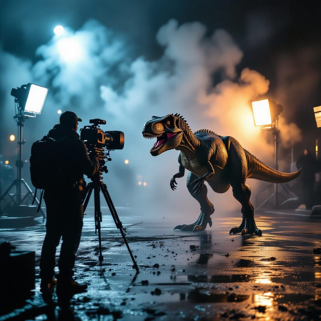 Dramatic Cinematic Film Still in 35mm