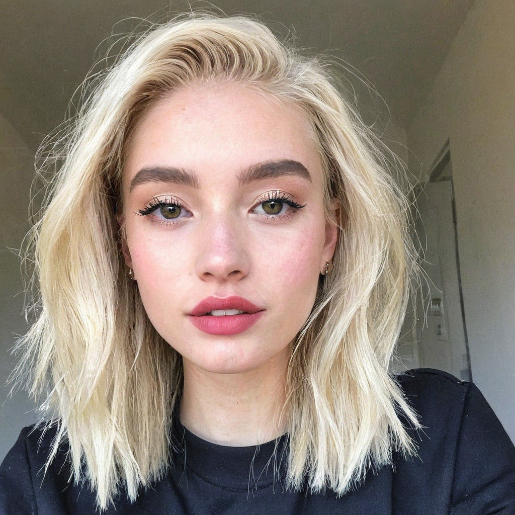 A Blonde Subject in a Surreal Setting