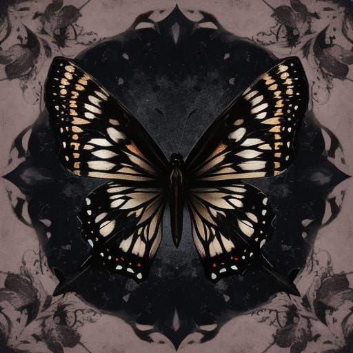 Dark Abstract Butterfly