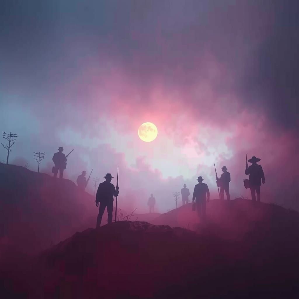 Ethereal Revolutionaries Emerge from Haunting Mist in Cyberp...