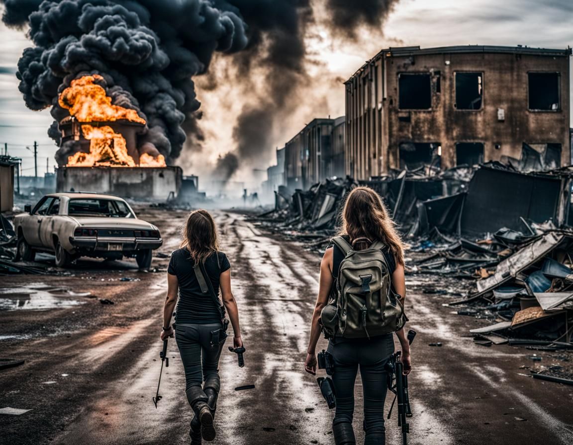 CPTSD Woman Warrior in Apocalyptic World