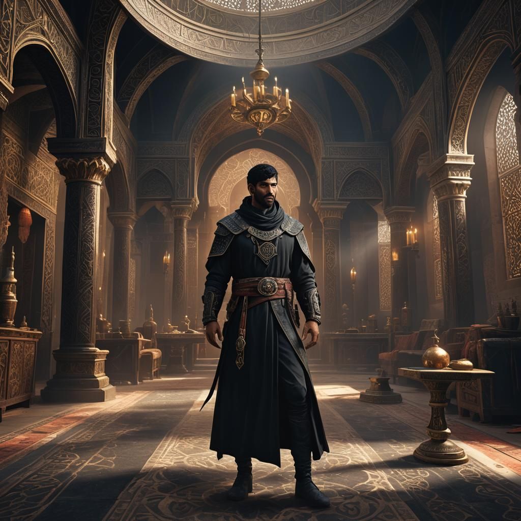 Arabian Cleric in Detailed Matte Painting