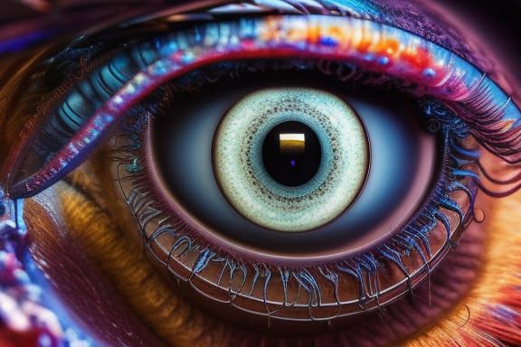 Surreal Eyes in the Sky: Digital Art