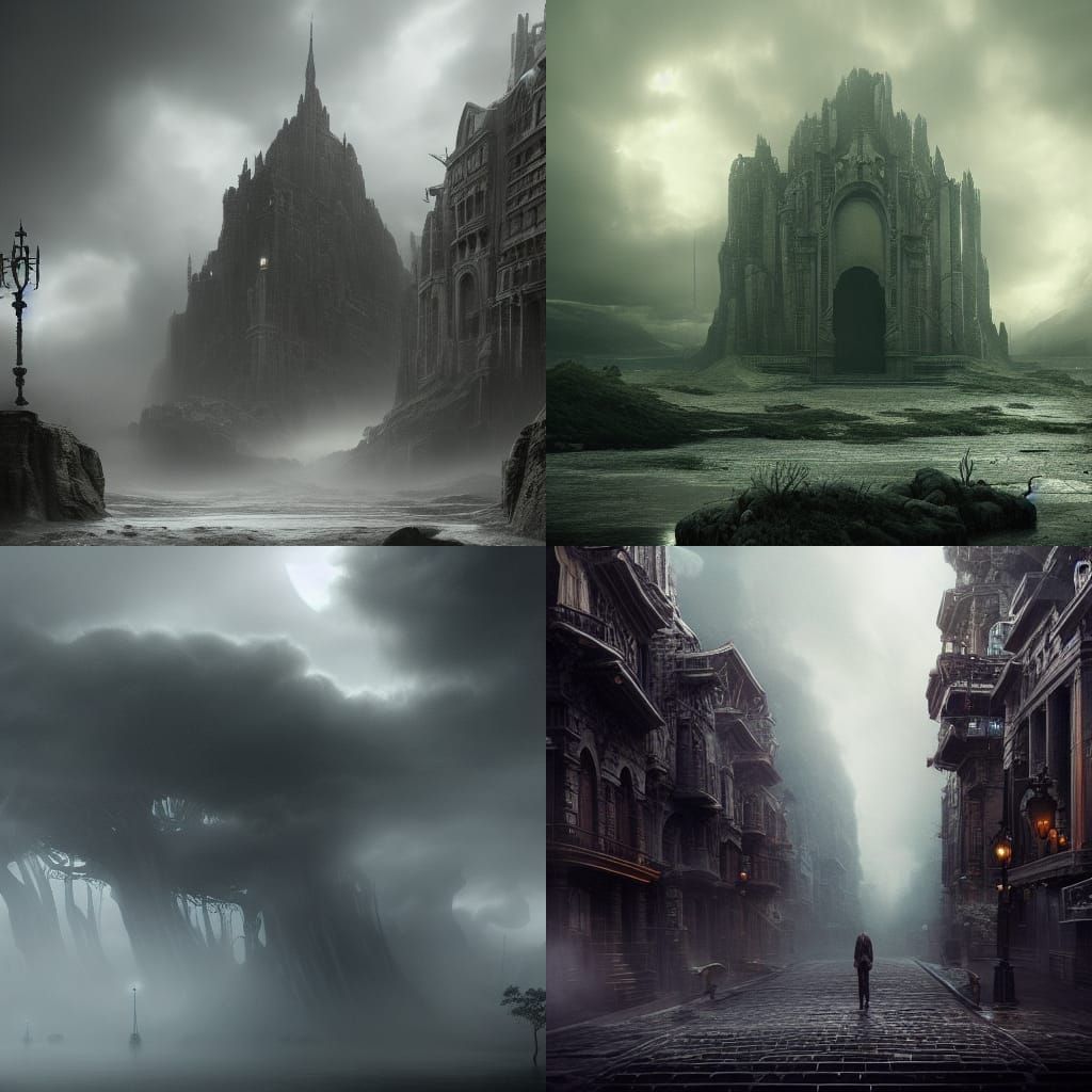 Evocative Digital Painting of Depression