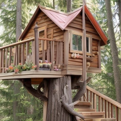 Enchanting Fantasy Treehouse in Spruce Woods