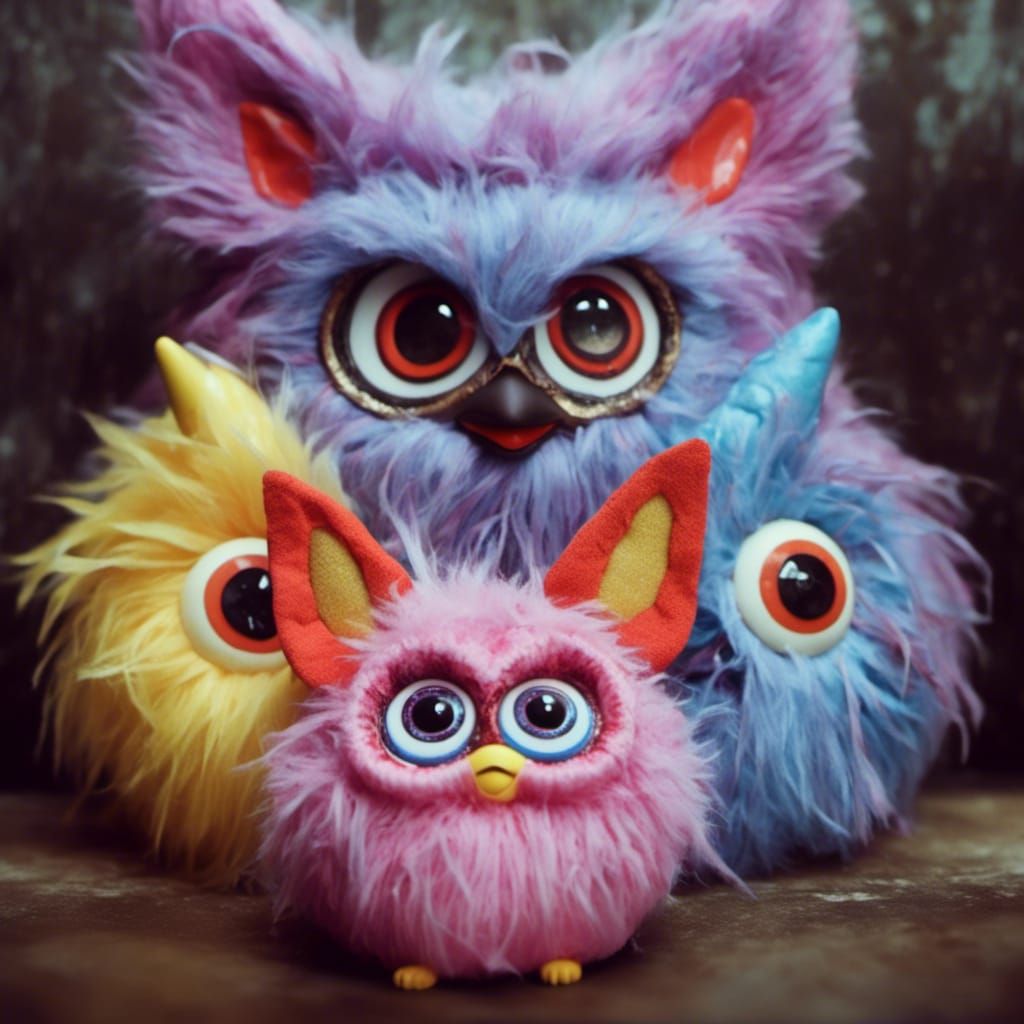 Macabre Furby Family Portrait