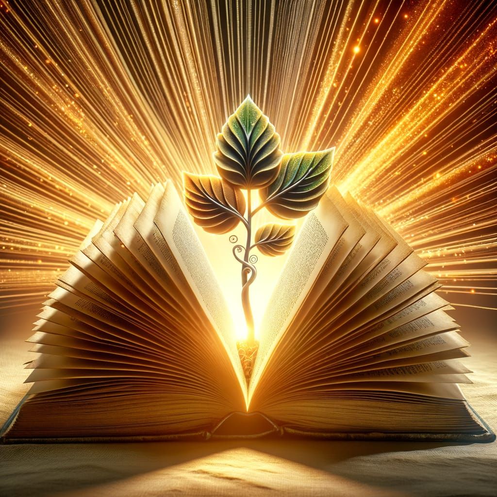 Pages Transform into Tree with Warm Backlight