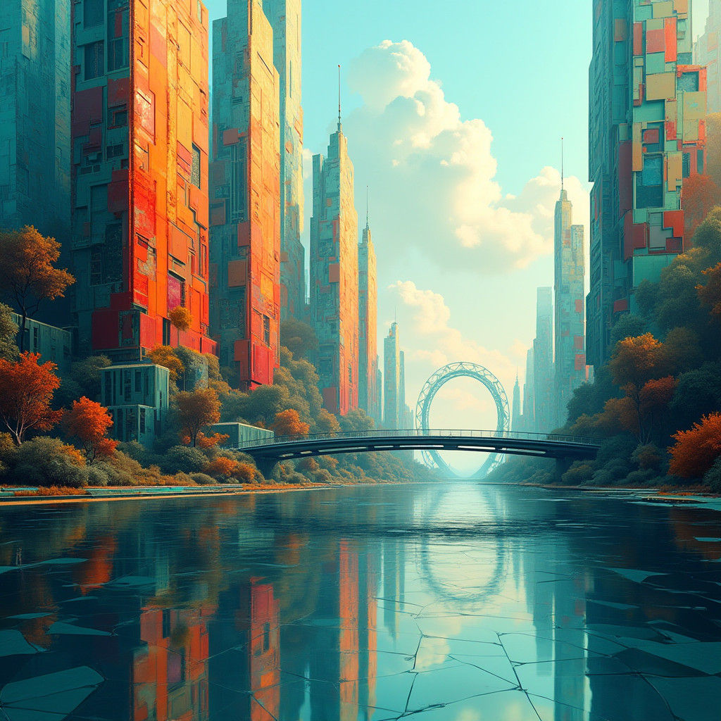 Abstract Geometric Metropolis with Crystalline Skyscrapers