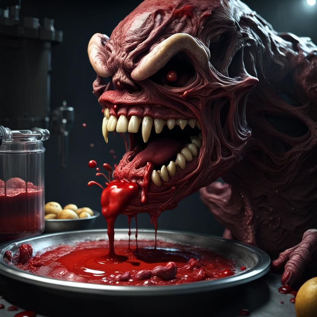 A blood thirsty food processor