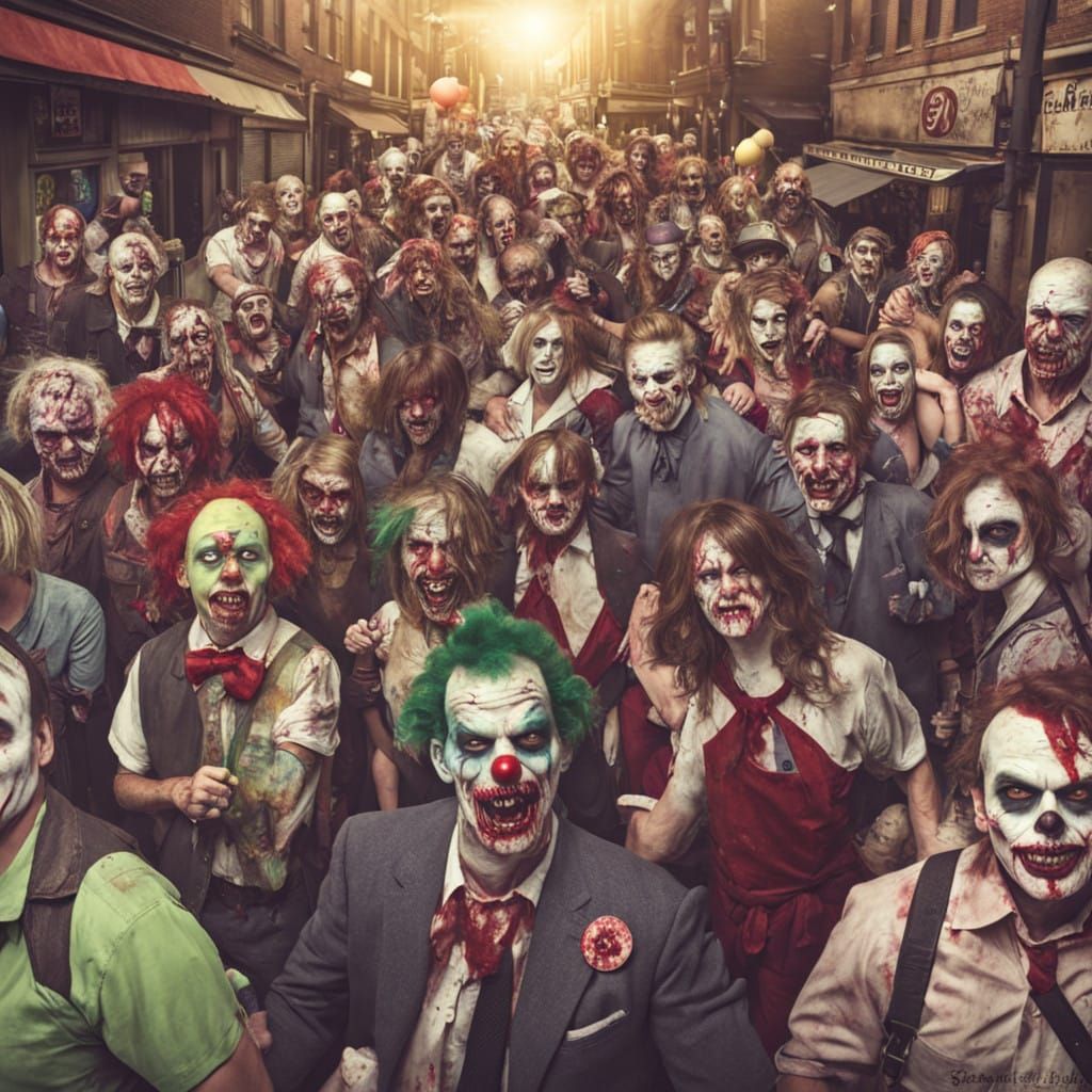 Vibrant Carnival in a Desolate World