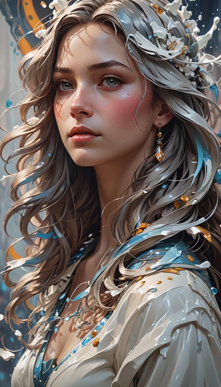 Hyperdetailed Portrait in Dynamic Lighting as Digital Art