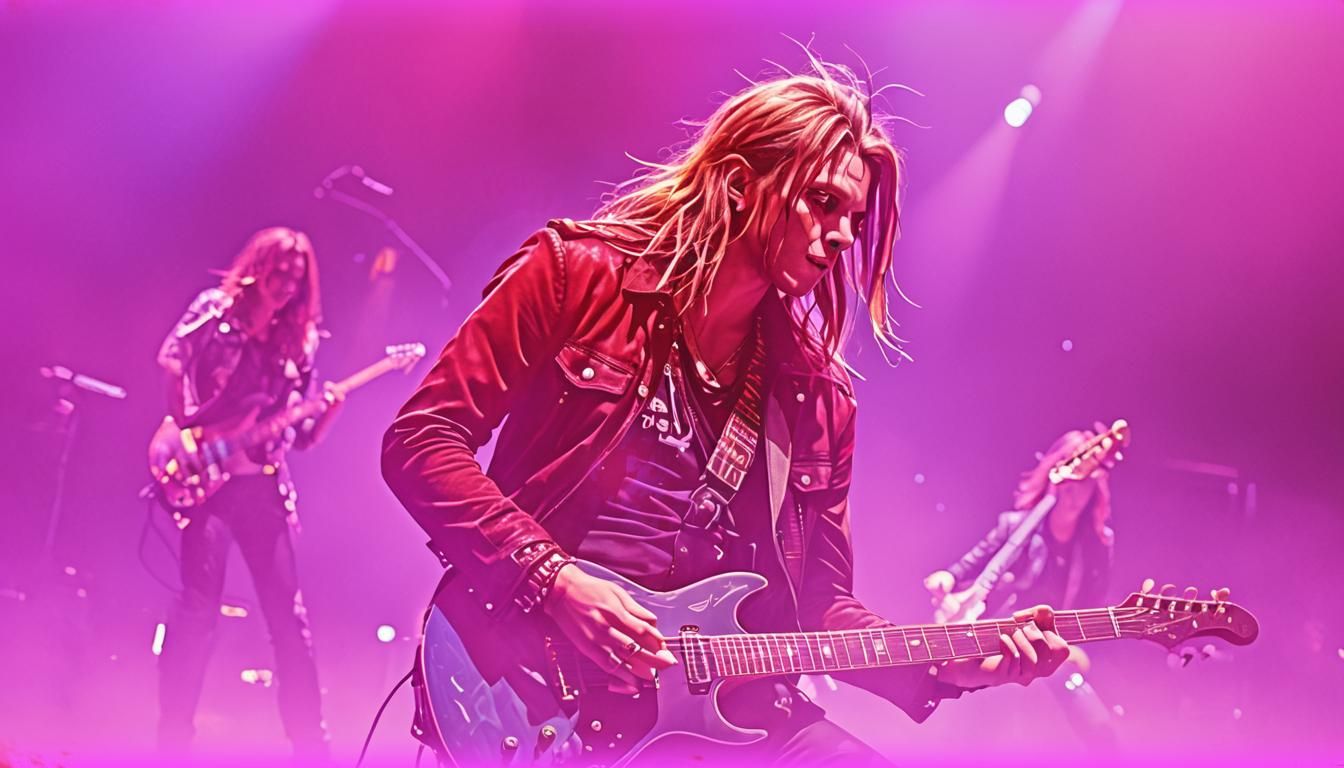 Labyrinth Life Band on Stage: Vivid Digital Art