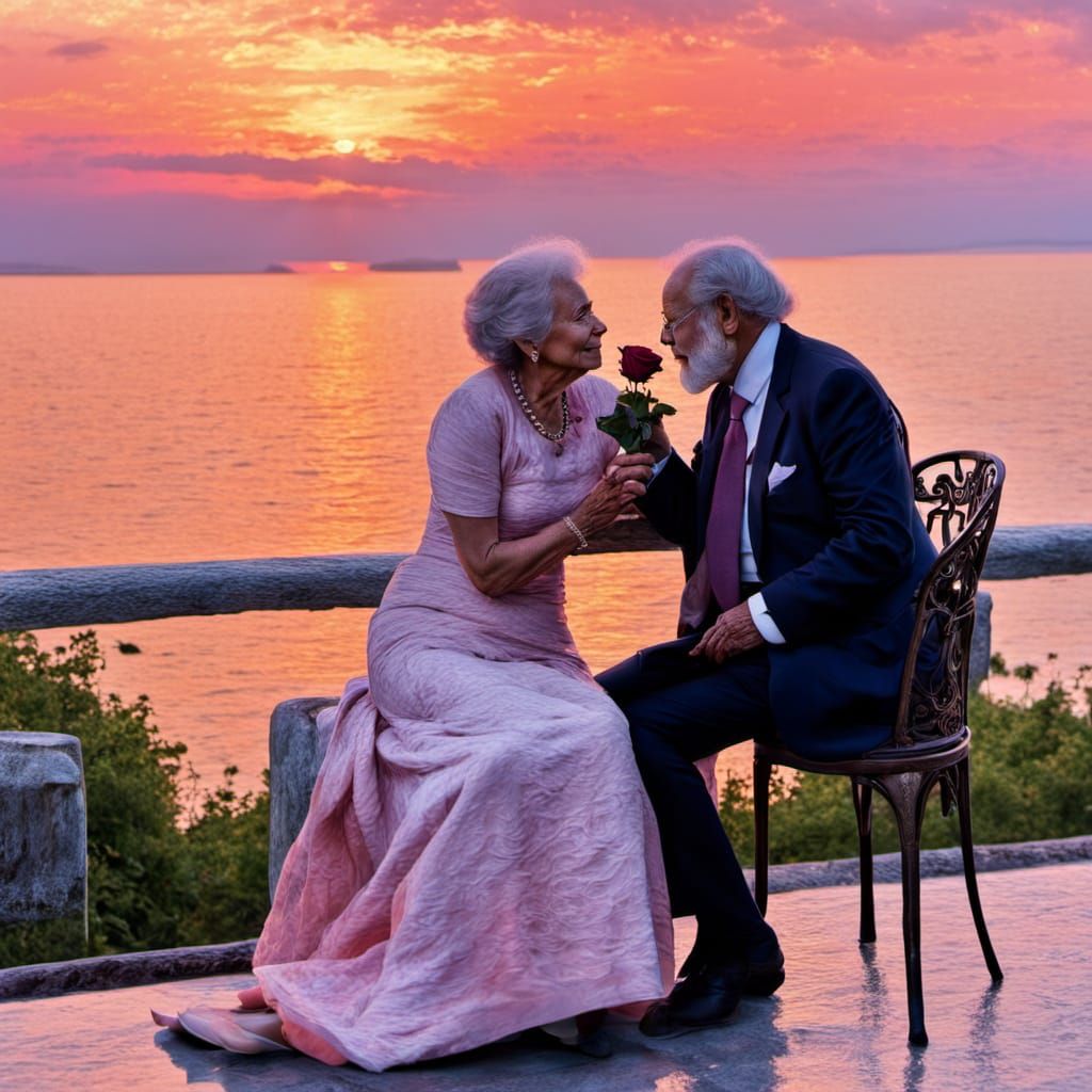 Warm Golden Evening for Two