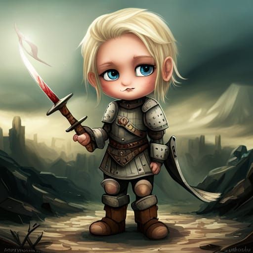 Adorable Baby Knight in a Post-Apocalyptic World