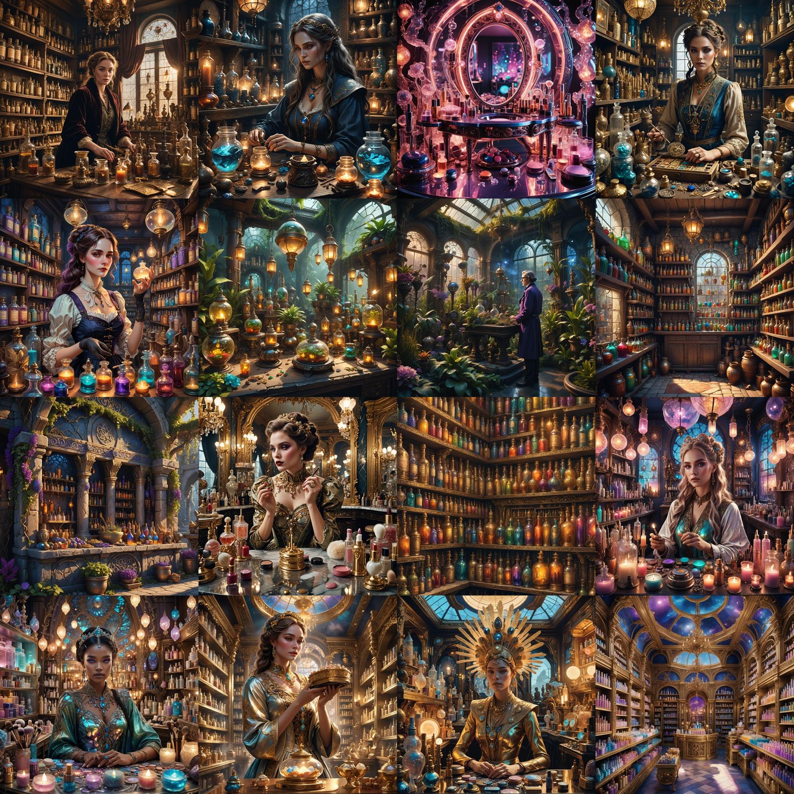 Detailed Matte Painting of Cosmetic Industry in 8k