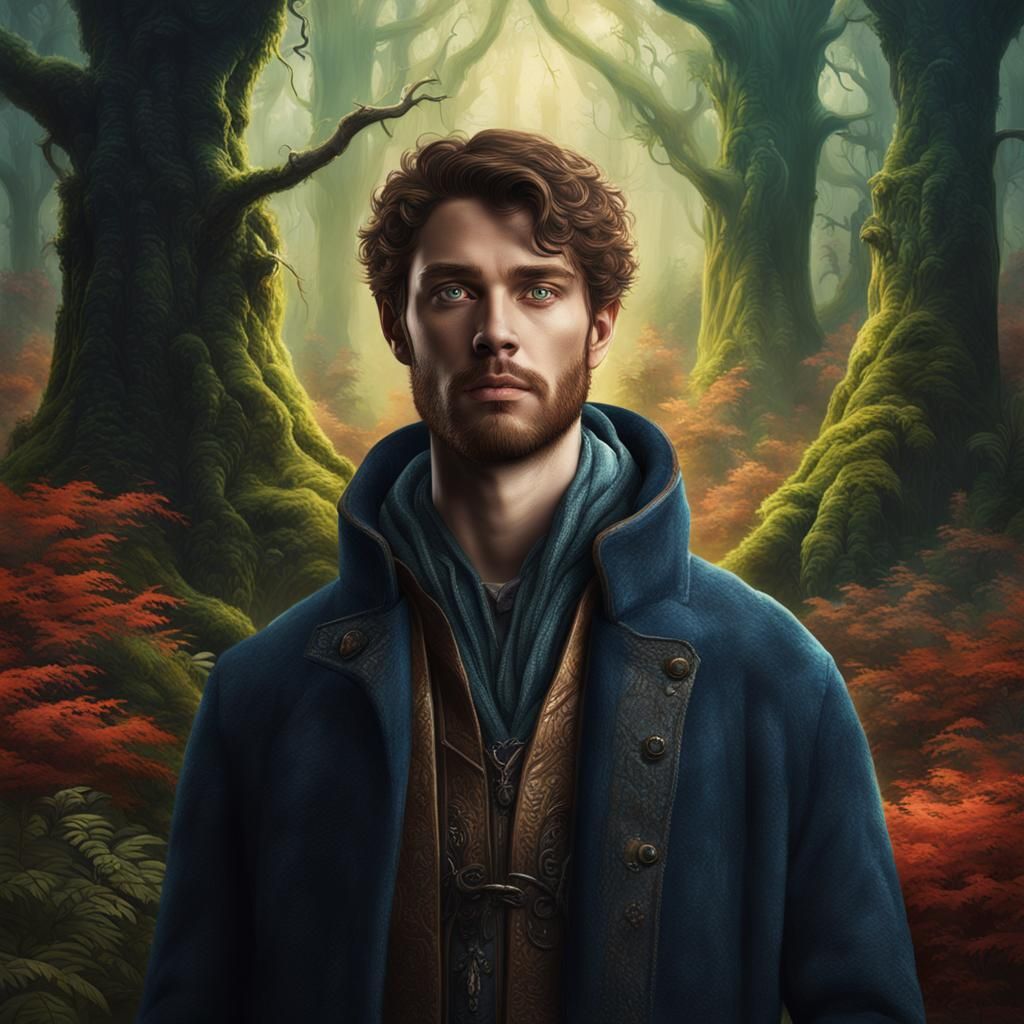 Hyperrealistic Portrait of a Forest God