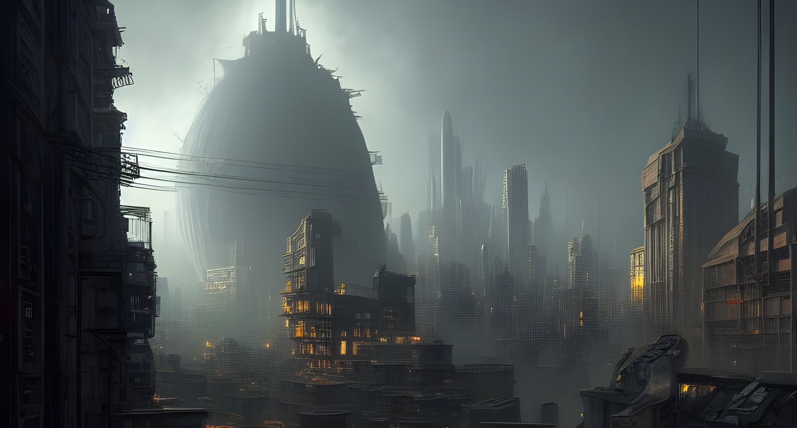 Eerie Forgotten Megacity Under Black Hole Sun