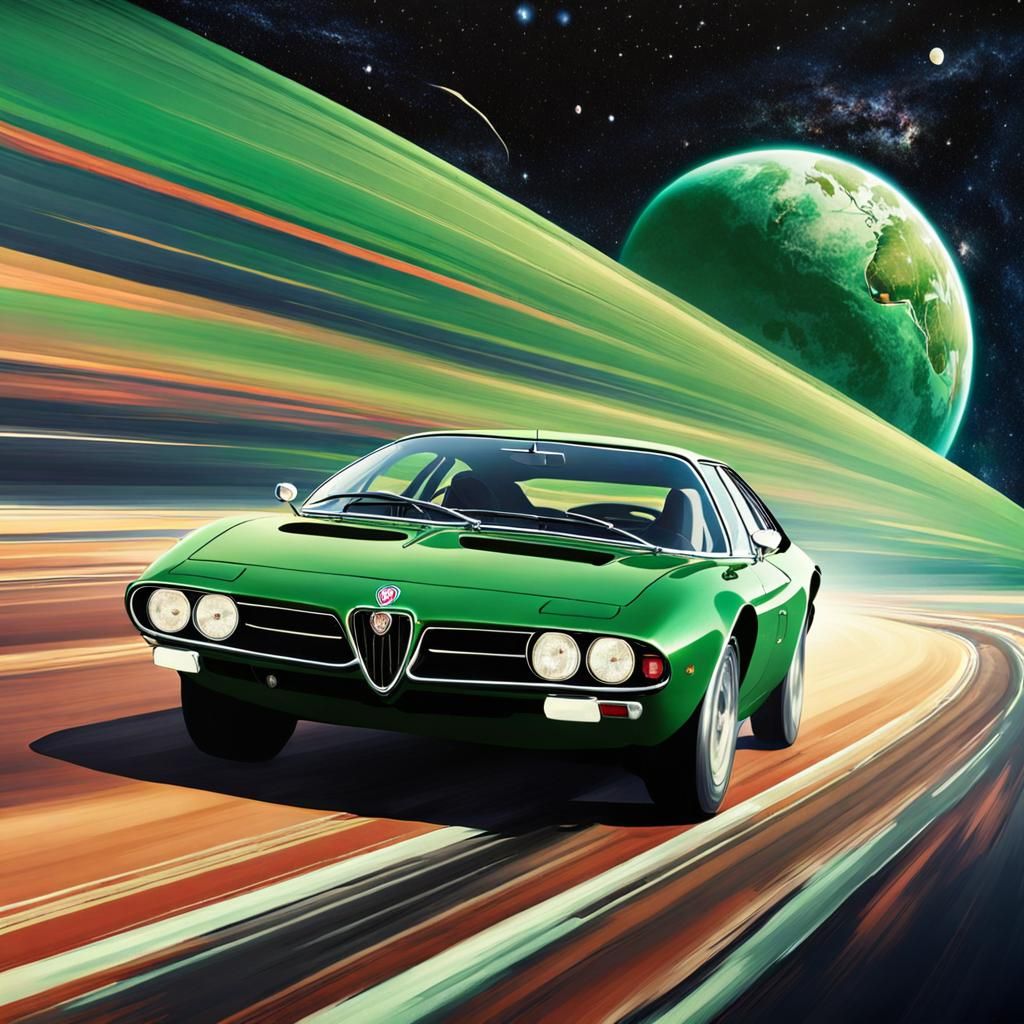 Alfa Romeo Montreal Cruises Infinite Space Highway