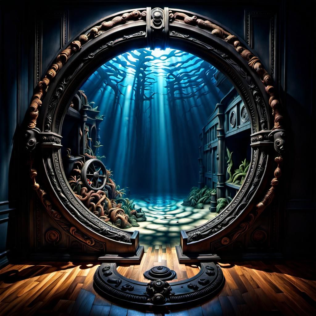 Portal Entrance to Ocean Floor Realm in a Museum of Dangerous Objects ⚙️ PromptFlux