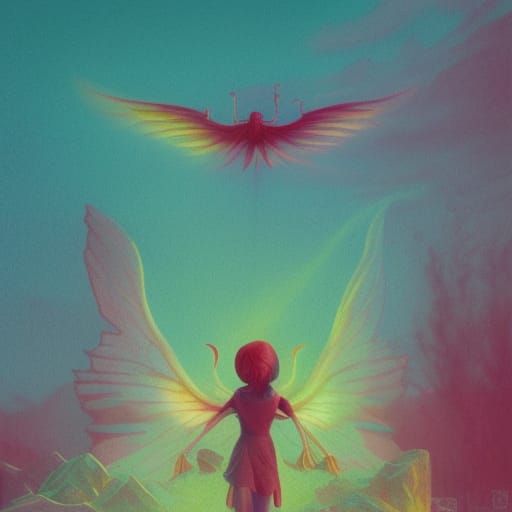 Fairy with wings