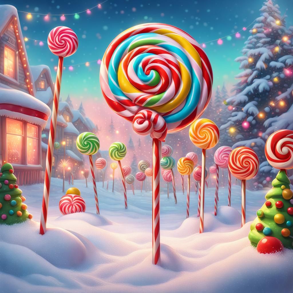 Lollipop winter wonderland
