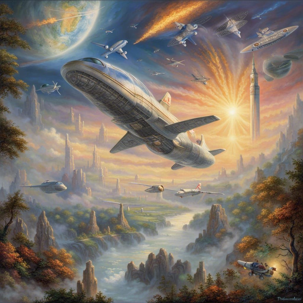 Earth's Doomsday: Ethereal Fantasy Scene