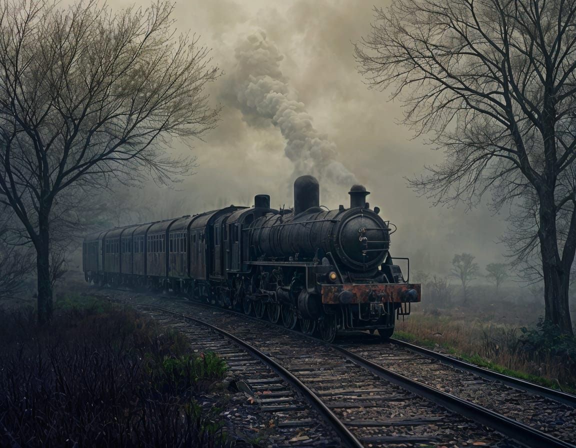 Rusty Steam Train Abandoned in Time, Forgotten Luxury Linger...