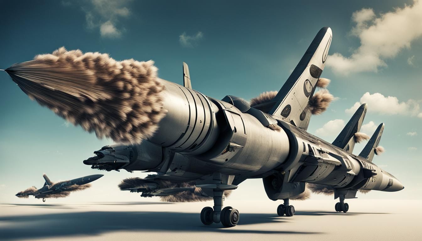 Surreal Missiles Feathered By, Sharp Focus