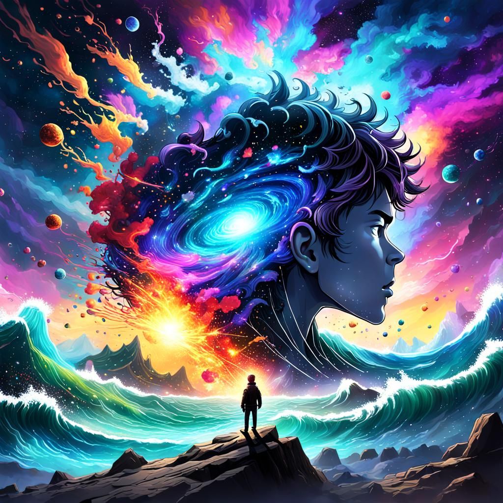 Exploding Mind: Colorful Universe Art