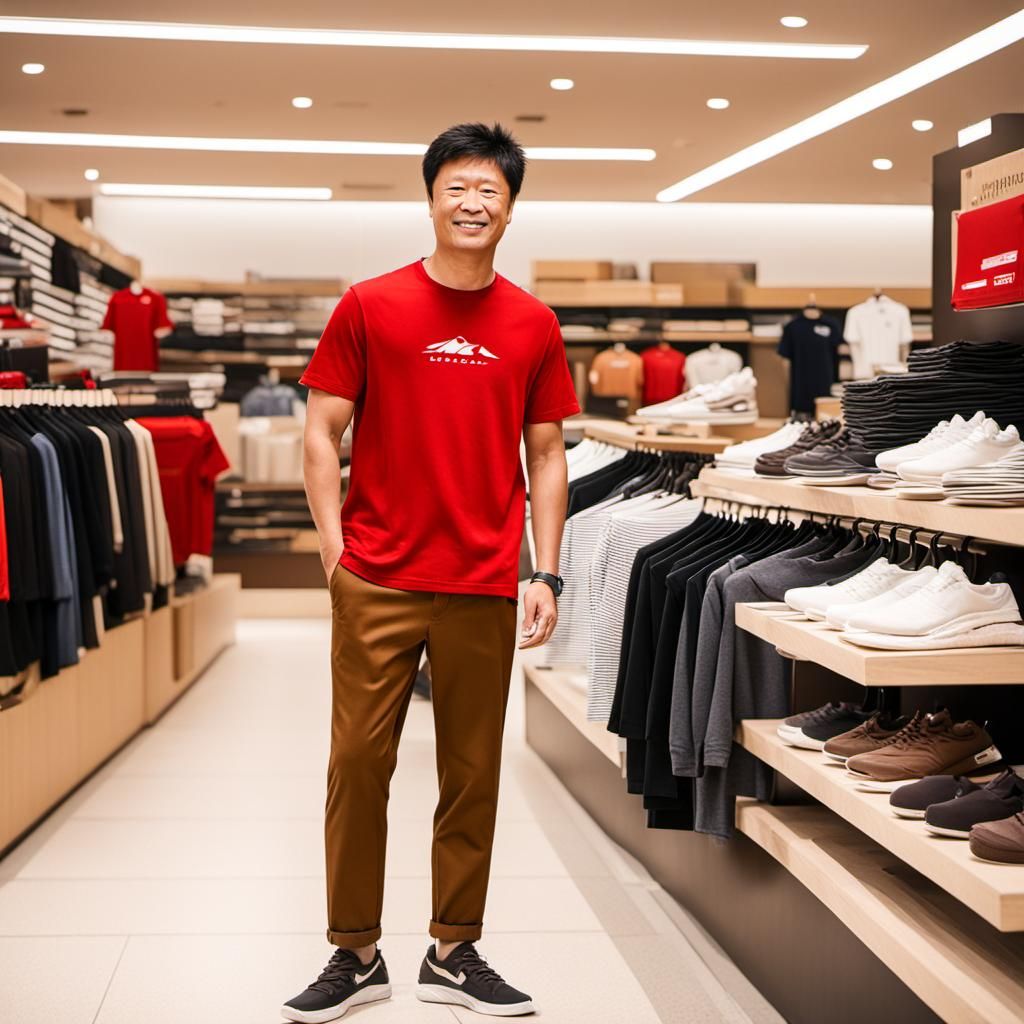 Man Shopping in Retail Store