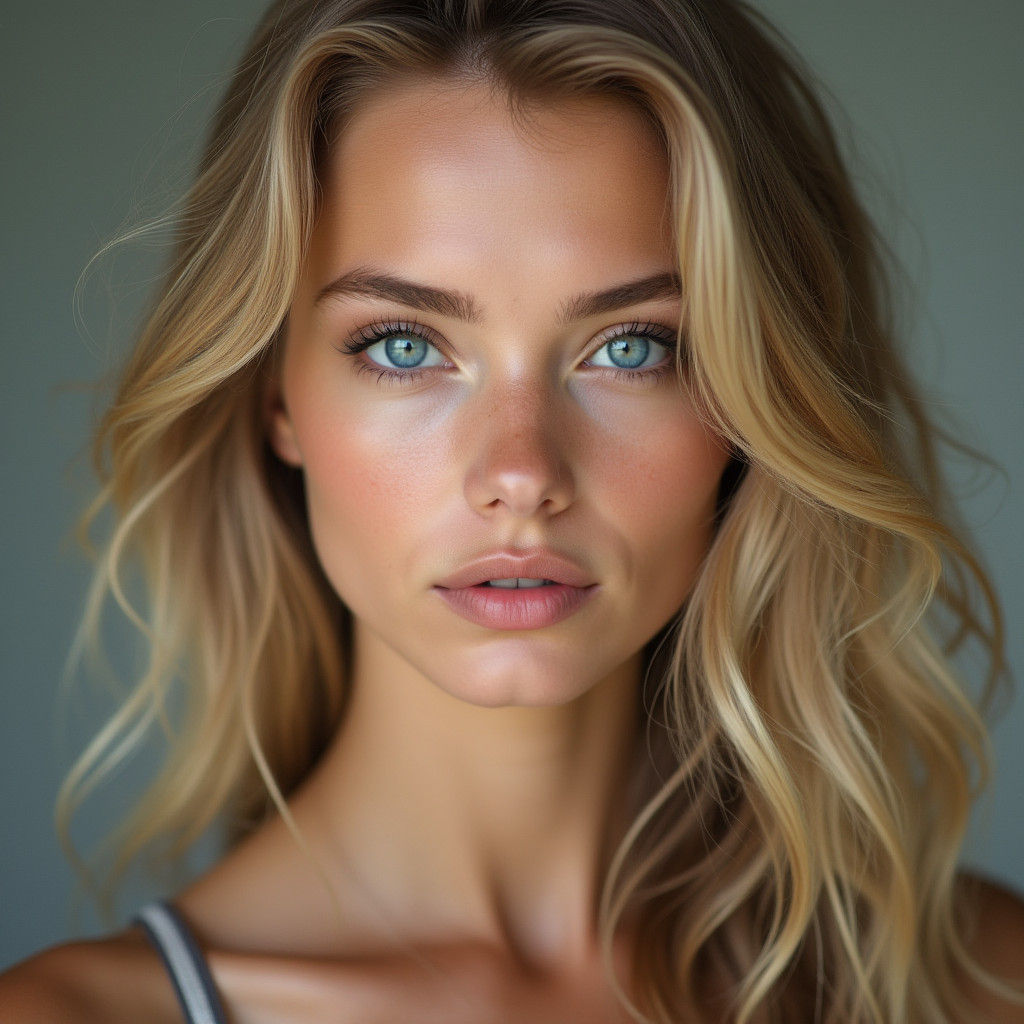 Hyper-Realistic Portrait of a Beautiful European Woman