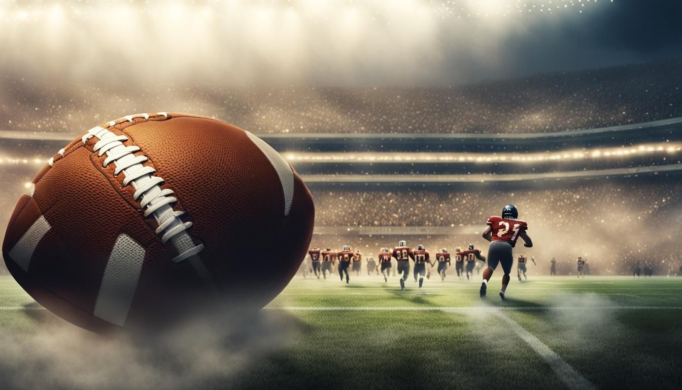 American Football Legends Face Off in Misty Stadium