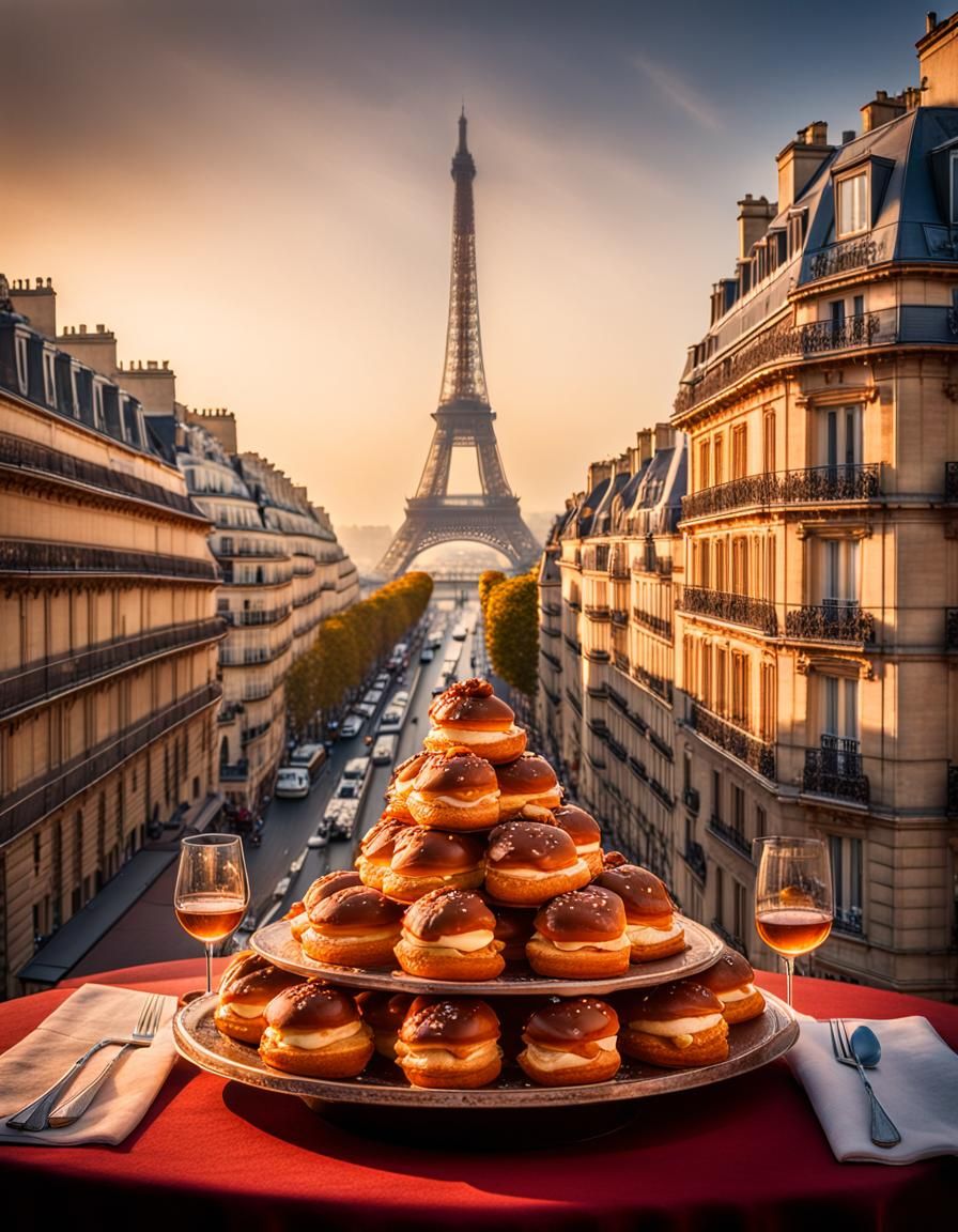 Profiterole Tower in Paris: Cinematic HDR Photography
