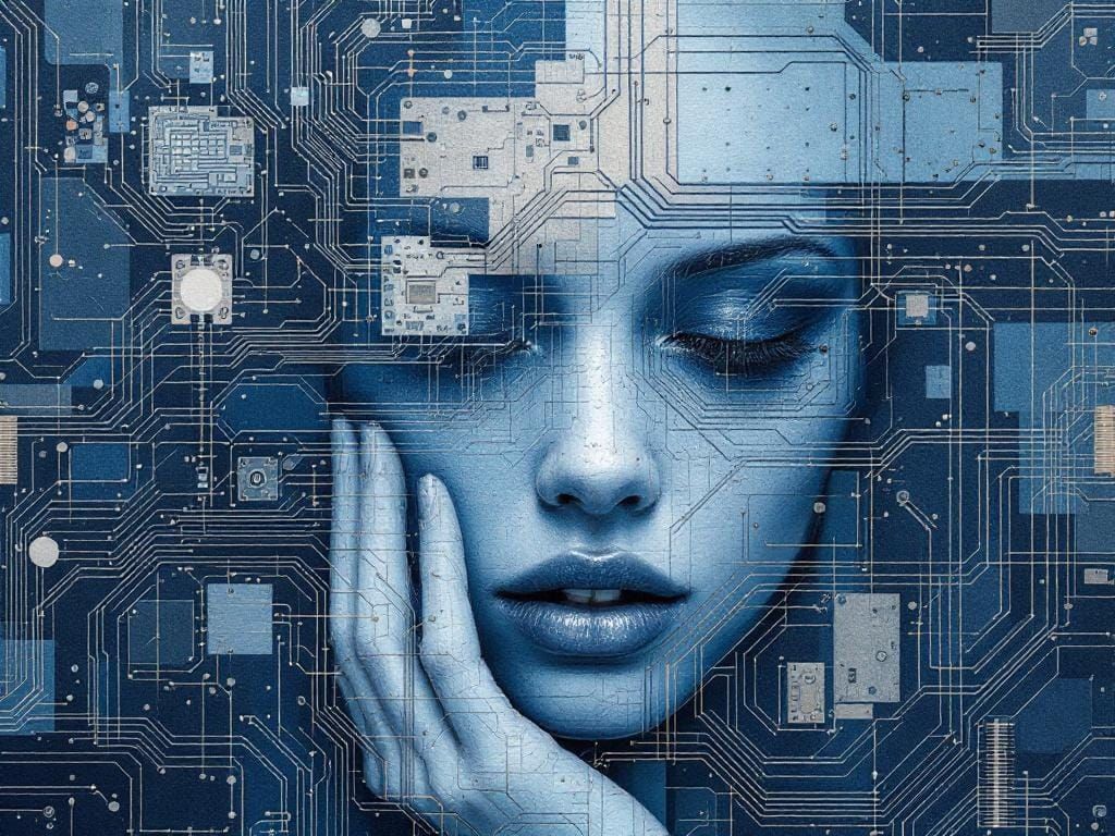 Upcycled Denim Wallpaper I Could Believe You're Human Even as I Know You're Artisanal