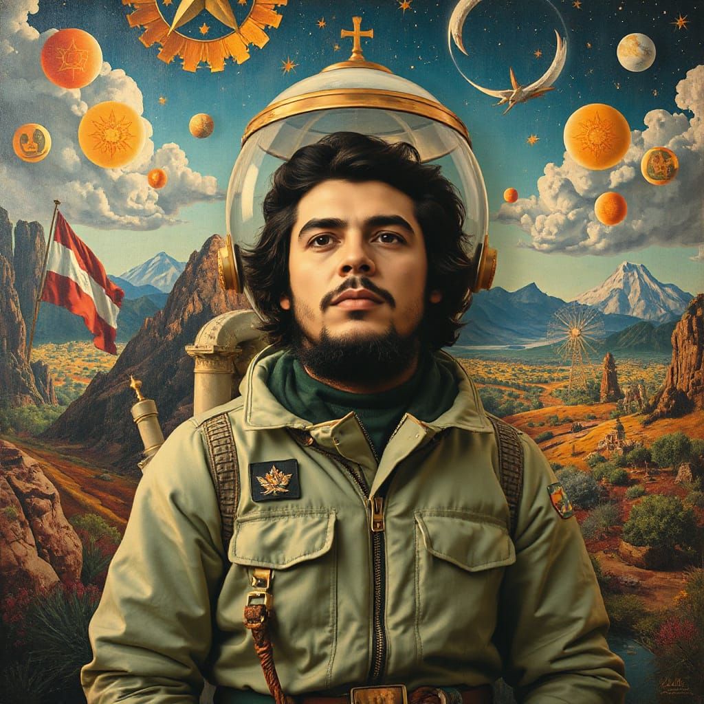 Che Guevara's Cosmic Journey: Past and Future