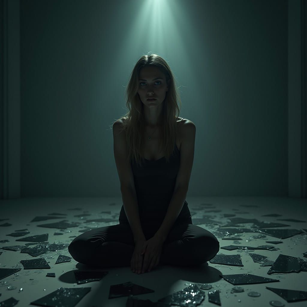 A Fragmented Self in Moody Reflection