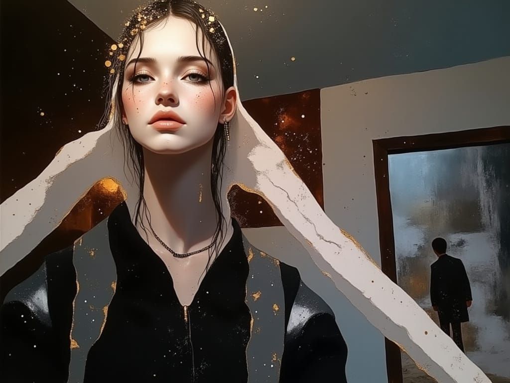 Detailed Portrait with Dynamic Lighting and Intricate Detail