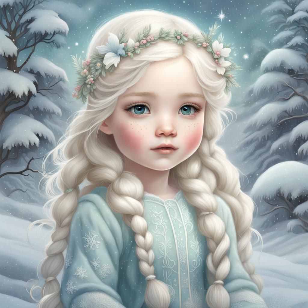 Baby Snow Fairy in Winter Wonderland