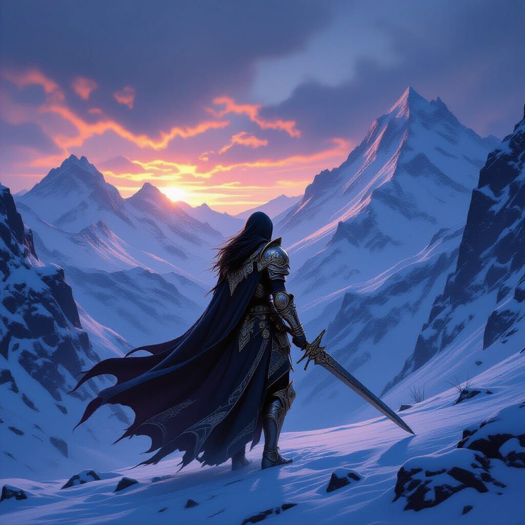Lady Knight's Epic Quest Through Treacherous Mountain Pass