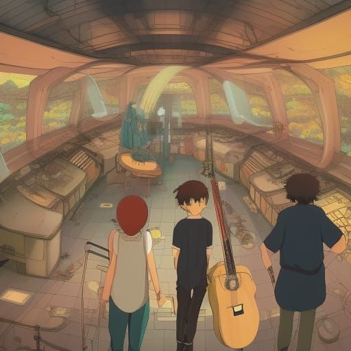 Musical Dimension in Comic Book Style