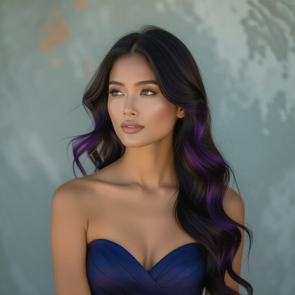 Malay Woman Portrait in Burne-Jones Style