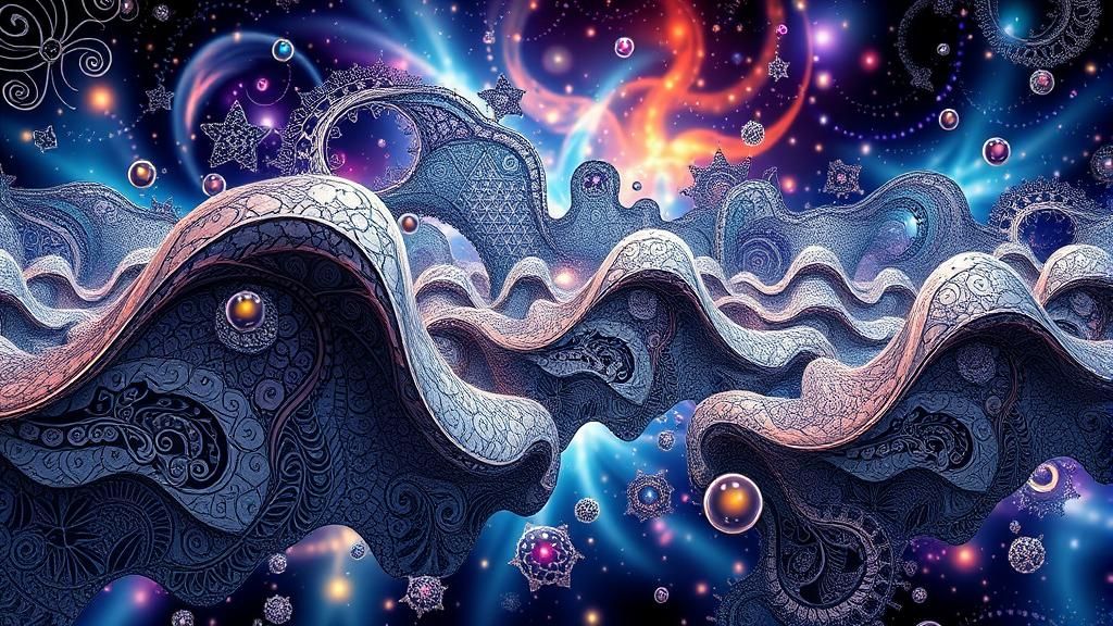 Abstract Fractal Wave Function in 3D Shading