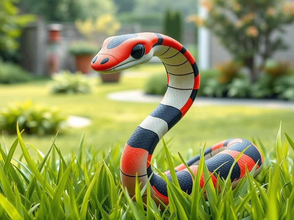 Brazilian Striped Coral Snake Pokémon in Watercolor Style