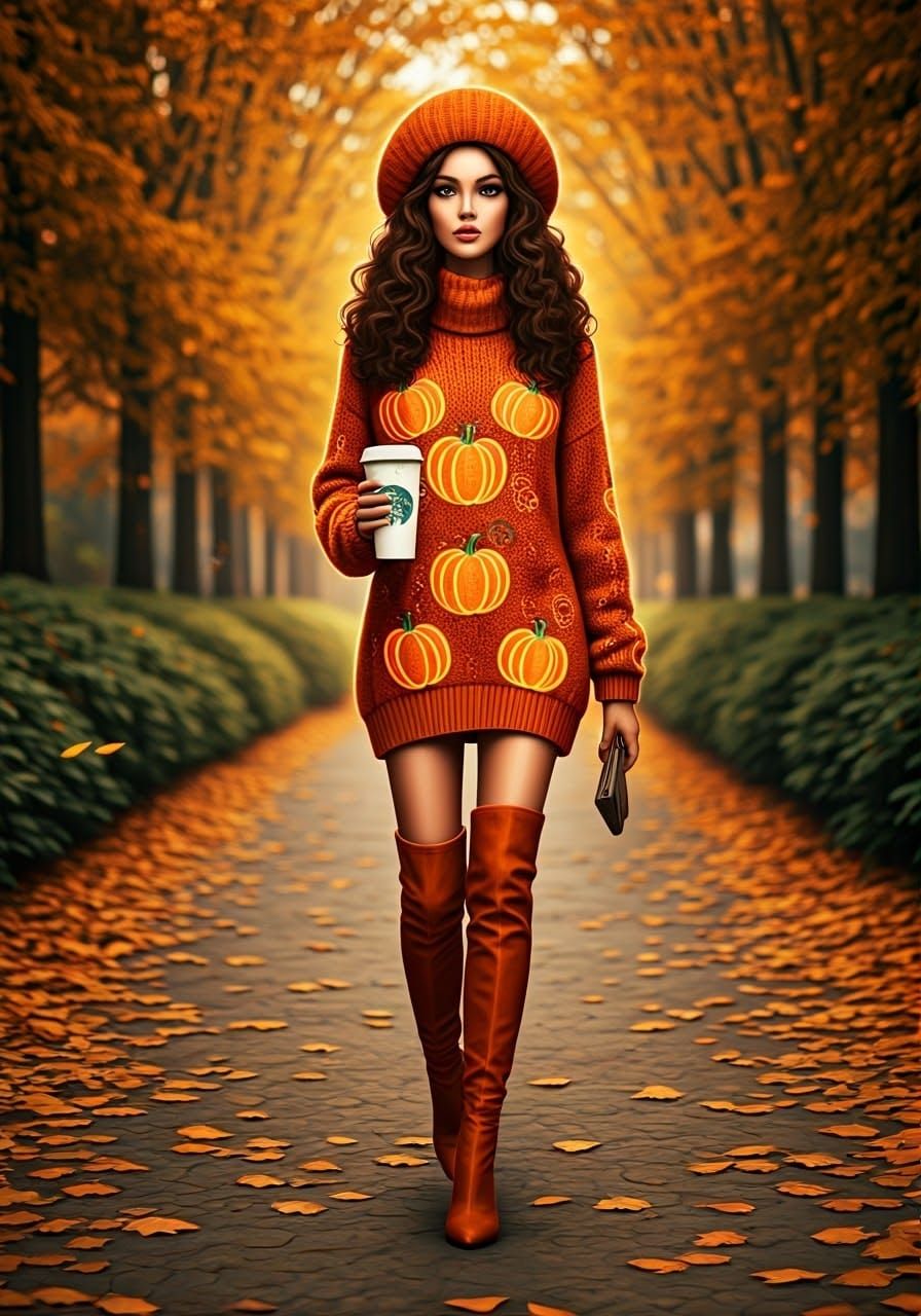 Fashion Magazine Cover: Brand New Witch in Autumn