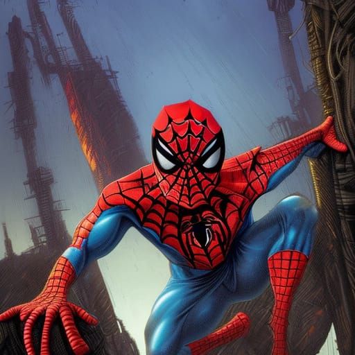 Post-Apocalyptic Spider-Man Comic Book Art