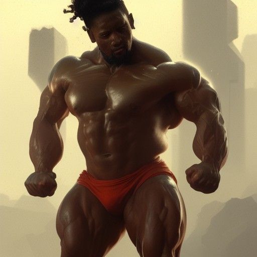 Hyperdetailed Bodybuilder Concept Art in 8k Resolution