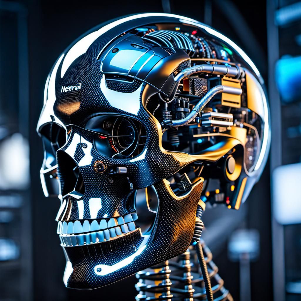 Carbon Fiber prototype AI head