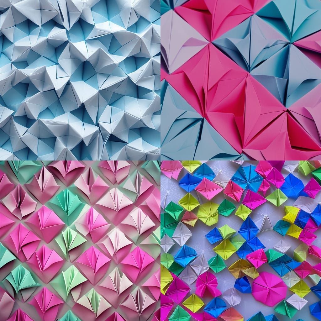 Origami Number Fifty-Five Papercraft Sculpture