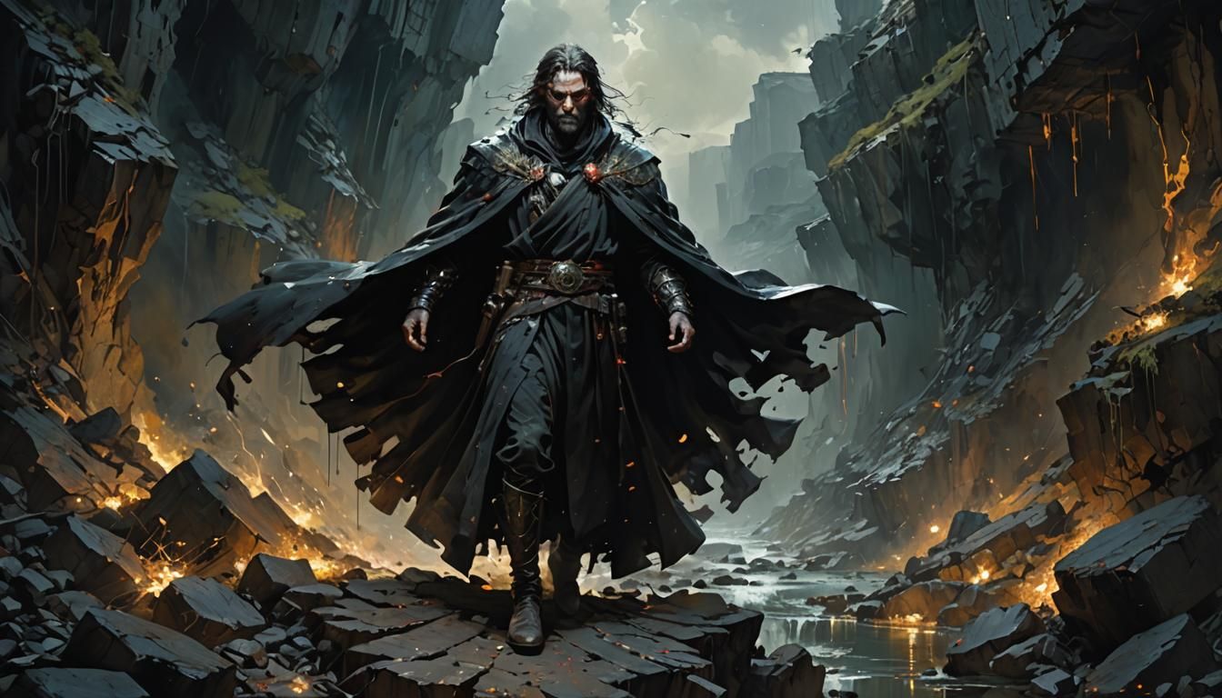 Dark Lord Illustration with Dynamic Lighting