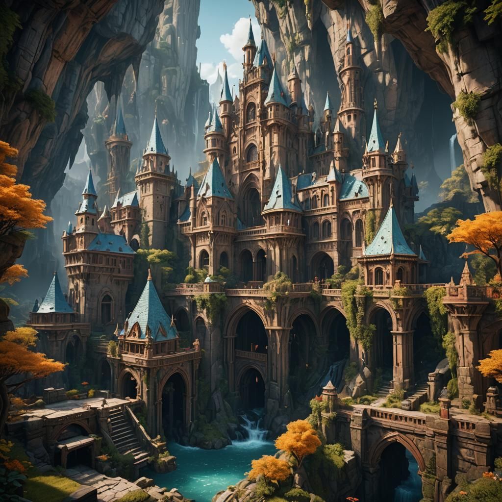 Fantastical Deep Color Matte Painting in 8k